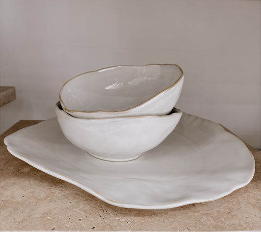 Glazed Ceramic Dinner Plate